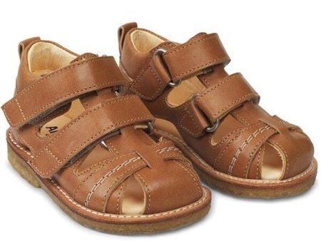 Angulus Begyndersandal m. Velcro Cognac 0506-101-1554 Hot on Sale