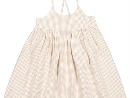 MarMar Grey Sand Gingham Divo Kjole Online Sale