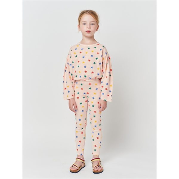 Bobo Choses Light Brown Multicolor Stars All Over Leggings Sale