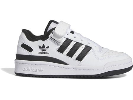 adidas Basketball Forum Low C Junior Sneakers White   Core Black Cheap