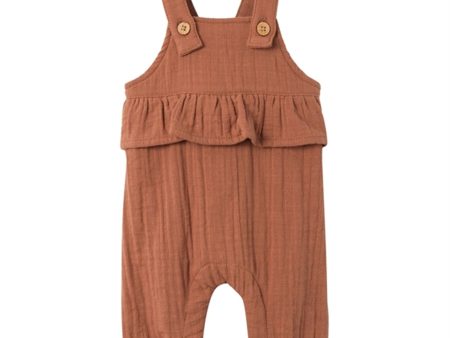 Lil Atelier Carob Brown Tuda Loose Overall Sale