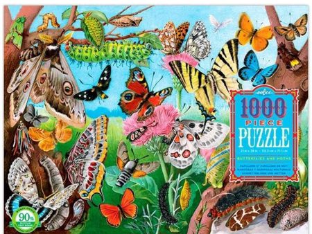 Eeboo Puzzle 1000 Pieces - Butterflies Sale