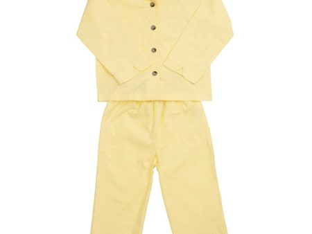 Copenhagen Colors Lt. Yellow 2-Pakning Pyjamas Sett Sale