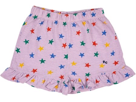 Bobo Choses Lavender Multicolor Stars All Over Frill Shorts Cheap