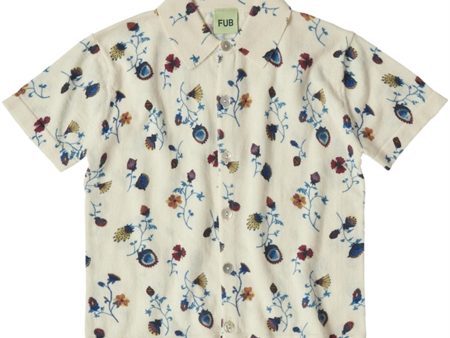 FUB Ecru Flower Printed Bluse Fashion