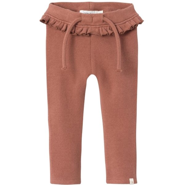 Lil Atelier Carob Brown Thora Slim Leggings Online now