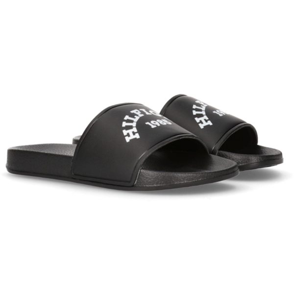 Tommy Hilfiger Logo Pool Slide Black Online now