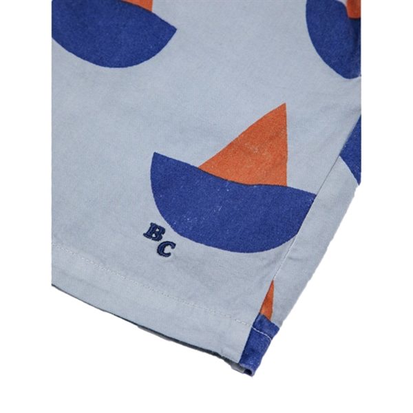 Bobo Choses Light Blue Sail Boat All Over Shorts on Sale