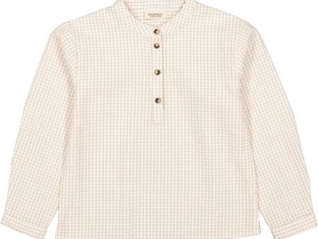 MarMar Grey Sand Gingham Tokyo Skjorte For Discount