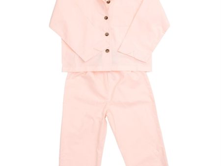 Copenhagen Colors Soft Pink 2-Pakning Pyjamas Sett Discount