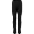 Kids ONLY Black Nille Leggings Solid Noos Cheap