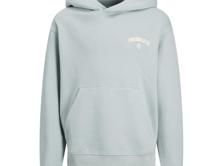 Jack & Jones Junior Gray Mist Jorsantorini Graphic Sweat Hoodie Online now