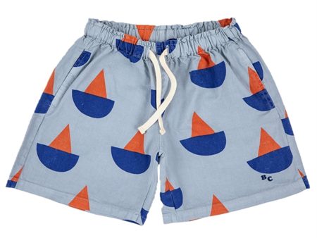 Bobo Choses Light Blue Sail Boat All Over Shorts on Sale