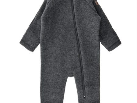 Mikk-Line Ull Baby Dragt Anthracite Melange Sale