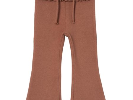 Lil Atelier Carob Brown Thora Slim Bootcut Leggings Cheap