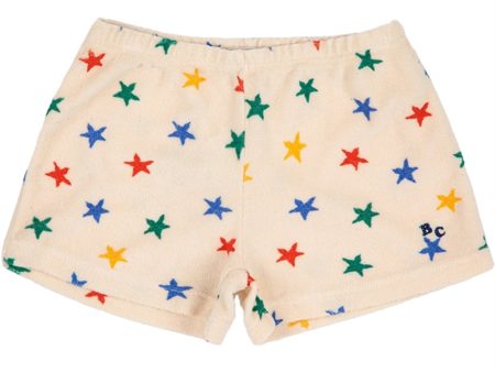 Bobo Choses White Multicolor Stars Terry Shorts Online Hot Sale