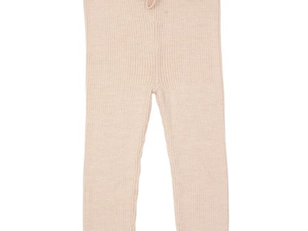 Copenhagen Colors Soft Pink Merino Classic Rib Leggings Online now