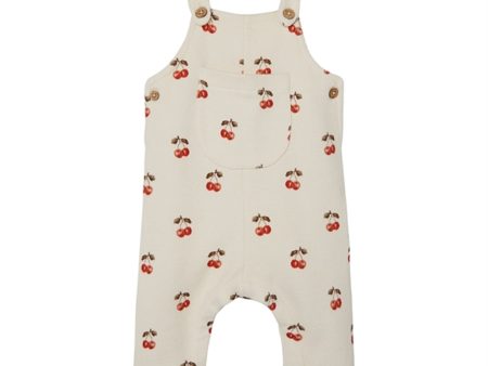 Lil Atelier Whitecap Gray Cherries Ronja Sweat Bib Bukser Sale