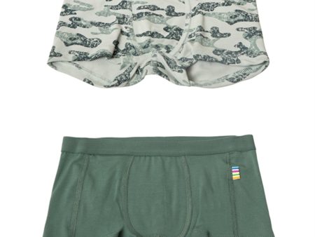 Joha Bambus Green AOP Bokser shorts 2-Pak For Cheap