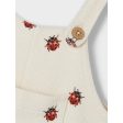 Lil Atelier Whitecap Gray Ladybugs Ronja Sweat Bib Bukser For Discount