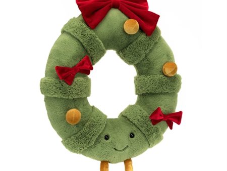 Jellycat Amuseable Christmas Wreath 44 cm For Sale