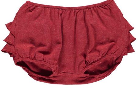 MarMar Red Gold Lurex Poppy Shorts Bloomers on Sale