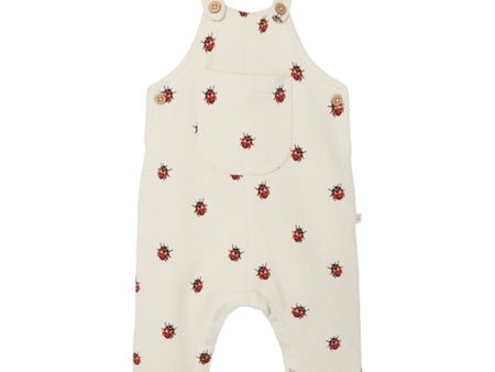 Lil Atelier Whitecap Gray Ladybugs Ronja Sweat Bib Bukser For Discount