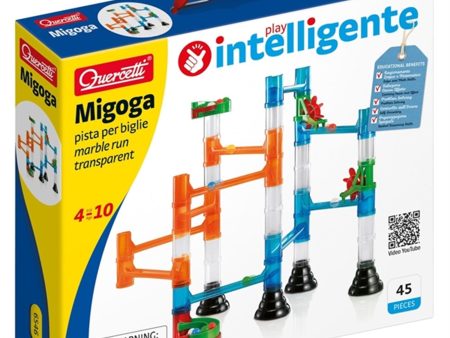 Quercetti Migoga Marble Run Gjennomsiktig Ballbane (45 deler) Supply