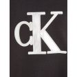 Calvin Klein Metallic Satin Monogram Hoodie Ck Black For Discount