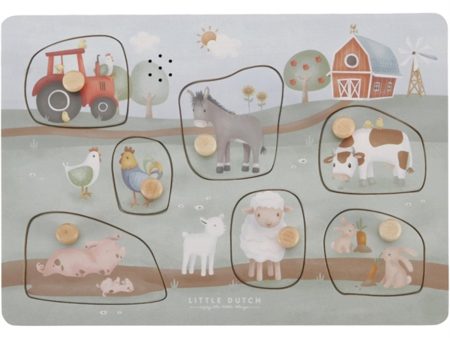 Little Dutch Little Farm Puslespill m. Lyd FSC on Sale