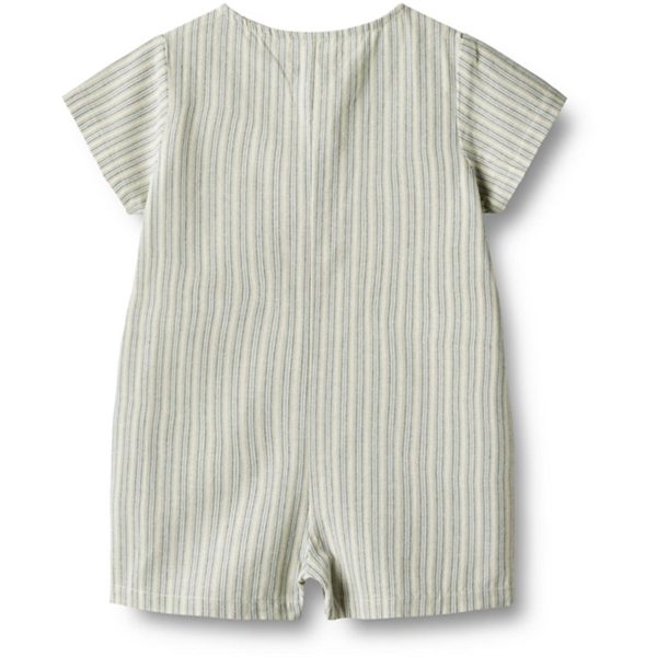 Wheat Aquablue Stripe Rompers Niller For Discount