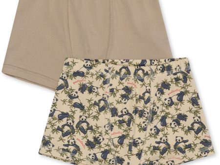 Konges Sløjd Panda Oxford Tan Basis 2-pakning Boksershorts Hot on Sale