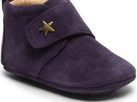 Bisgaard Tøfler Baby Star Purple For Discount