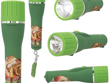 Dino World Torch With Timer Green Sale