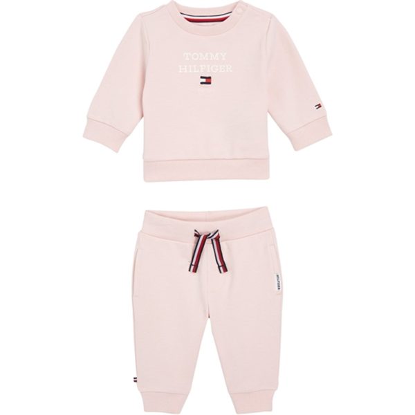 Tommy Hilfiger Baby Th Logo Sett Whimsy Pink Discount