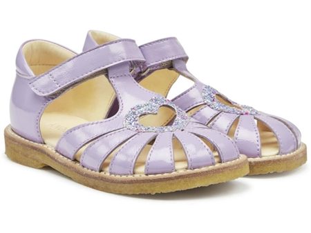 Angulus Hjerte Sandaler Lilac Confetti Glitter Discount