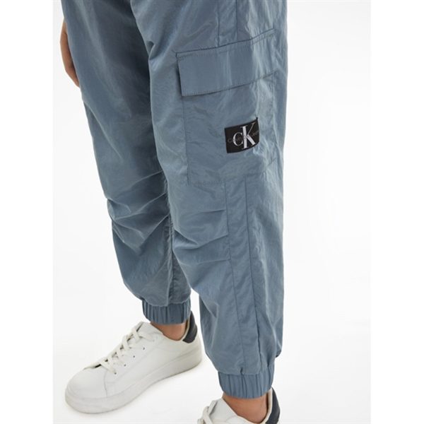 Calvin Klein Structured Nylon Trackpants Goblin Blue Cheap