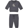 Calvin Klein Monogram Collegegenser Sett Dark Grey Online Hot Sale