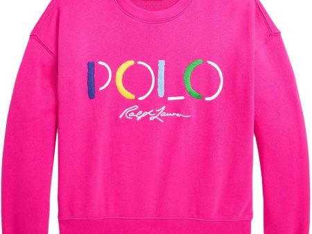 Polo Ralph Lauren Girls Collegegenser Bright Pink Supply