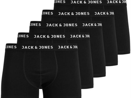 Jack & Jones Junior Black Huey Bokser shorts 5-pakning Noos Discount