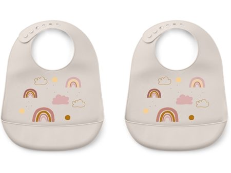 Liewood Tilda Silicone Bib Rainbow Love Sandy 2 Pak Online