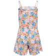 Kids ONLY Orange Chiffon Nova Life Strap Meg Playsuit AOP For Cheap