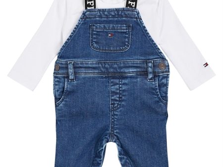 Tommy Hilfiger Baby Denim Dungaree Sett Denim Medium Online Hot Sale