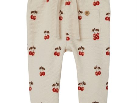 Lil Atelier Whitecap Gray Cherries Ronja Sweatpants Discount