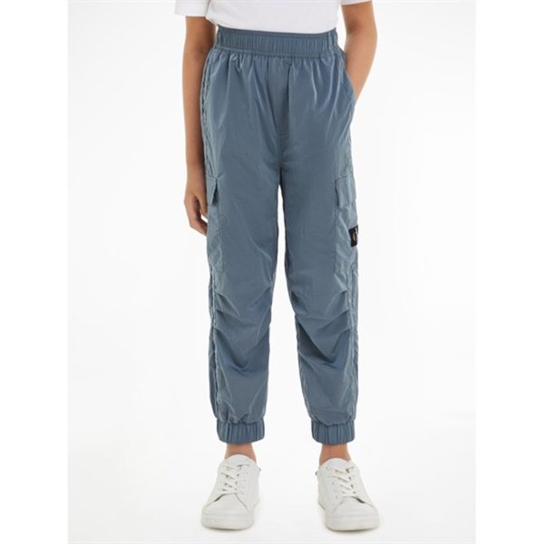 Calvin Klein Structured Nylon Trackpants Goblin Blue Cheap