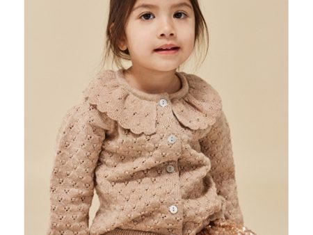 Konges Sløjd Creme Holiday Strikk Cardigan Online Hot Sale